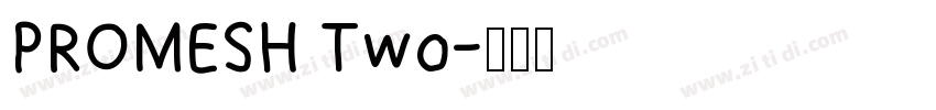 PROMESH Two字体转换